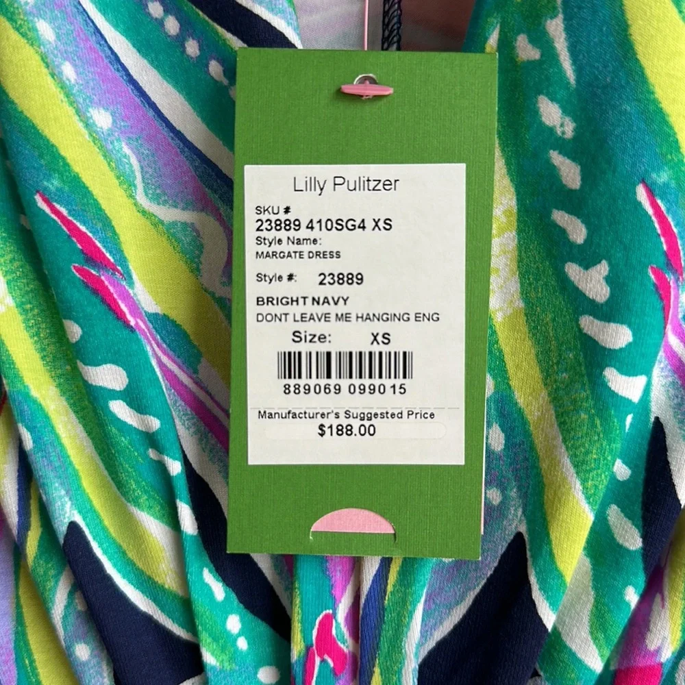 NWT Lilly Pulitzer Margate dress Don’t Leave Me Hanging - Picture 3 of 7